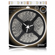 Комплект LED лента  3528/60-SMD 4.8W  12V DC теплый белый + драйвер (блистер 5м)