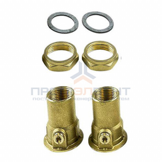 Вентиль шаровой для насосов Grundfos, комплект G1"1/2 × Rp3/4", латунь