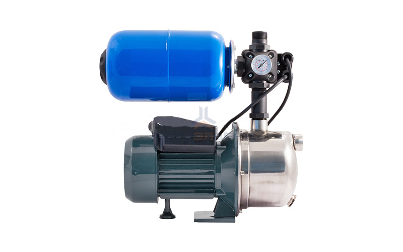 Насосная станция UNIPUMP AUTO JS 80-5 - 0,6 кВт (5 л, однофазный, Hmax 38 м, Qmax 45 л/мин)