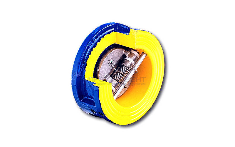 Клапан обратный дисковый Zetkama 407 A - Ду350 (ф/ф, PN10 Tmax 100°C, исполнение №54)