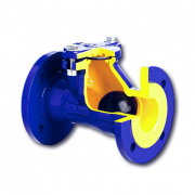 Клапан обратный шаровой Zetkama 400 D - Ду40 (ф/ф, PN16, Tmax 70°C, исполнение №55)