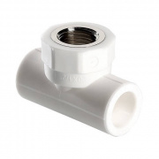 Тройник с переходом на внутреннюю резьбу VALTEC VTp.732 - 20 x 1/2" (для полипропилен.труб, белый)
