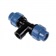 Тройник с переходом на внутреннюю резьбу ДЖИЛЕКС - 20 x 1/2" (винтовой, для труб ПНД)