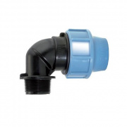 Переход на наружную резьбу угловой UNIDELTA 1008 - 16 x 1/2" (для труб ПНД, резьба пластиковая)