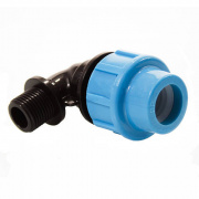 Переход на наружную резьбу угловой ДЖИЛЕКС - 25 x 1" (винтовой, для труб ПНД)