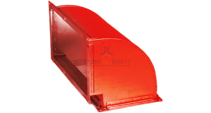 Отвод 90 градусов (сварной прямоугольный)