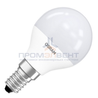 Лампа светодиодная шарик OSRAM LS CL P 6.5W (60W) 840 220V FR E14 550lm L88x45mm