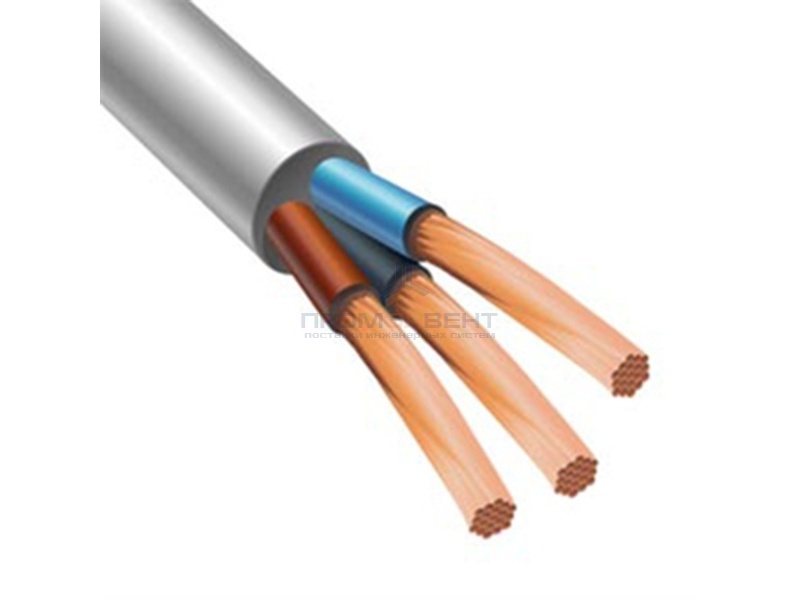 Провод ПВСнг(А)-LS 3х0,75 белый малодымный ГОСТ 7399 (БРЭКС)