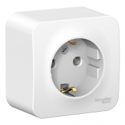Розетка с заземлением без шторок Blanca Schneider Electric 16А 250В белая