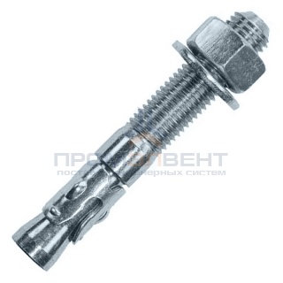 Усиленный клиновой анкер М10х110 оцинкованный DKC