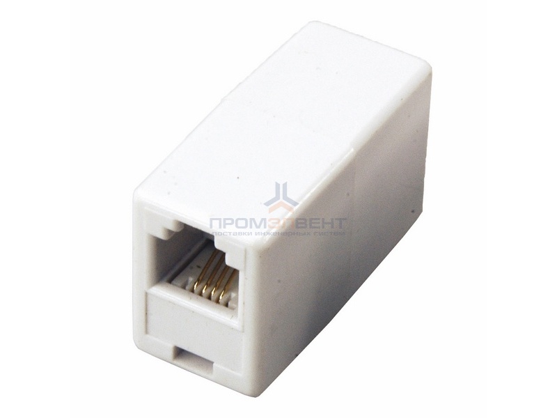 Телефонный проходник 6P-4C (гнездо-гнездо)