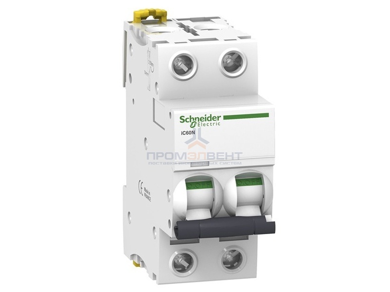 Автоматический выключатель Schneider Electric Acti 9 iC60N 2П 6A 6кА C (автомат)