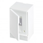ABB Basic E Бокс настенный 2М белая непрозрачная дверь (без клемм)